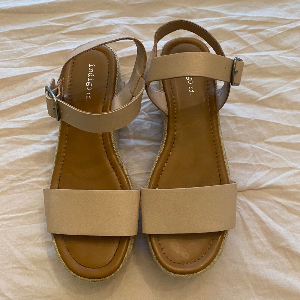 Nude Platform Sandal